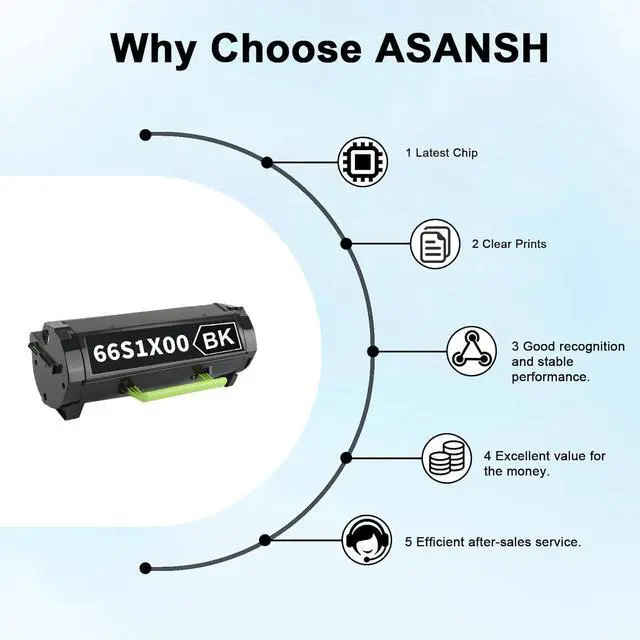 Alt view image 3 of 6 - 66S1X00 Extra High Yield Toner Cartridge Use for MS631 MS632 MX632 Printers (1 Pack)