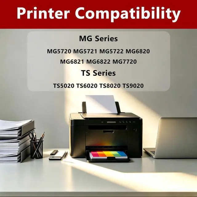 Alt view image 2 of 6 - PGI-270XL CLI-271XL 5 Color Value Pack Compatible for Canon 270 271XL Ink Cartridges Work with MG5720 MG5721 MG5722 MG6820 MG6821 MG6822 TS6020 TS8020 TS9020 TS5020(6-Pack, PGBK/BK/C/M/Y)