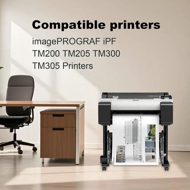 Alt view image 2 of 7 - PFI-120 PFI120 Ink Tank Cartridges Set Remanufactured for 120 PFI-120MBK PFI-120BK PFI-120C PFI-120M PFI-120Y for Canon imagePROGRAF iPF TM-200 TM-205 TM-300 TM-305 Printer (5P MBK BK C M Y 130ml)