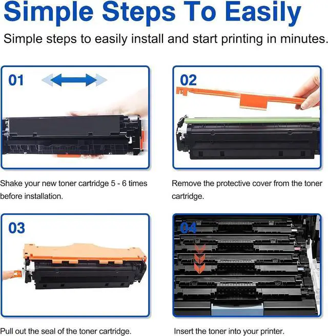Alt view image 7 of 7 - 312X CF380X High Yield Black Toner Cartridges 2-Pack, Replacement for HP 312X 312A CF380X CF380A, Compatible with LaserJet Pro MFP M476dw M476nw M476dn