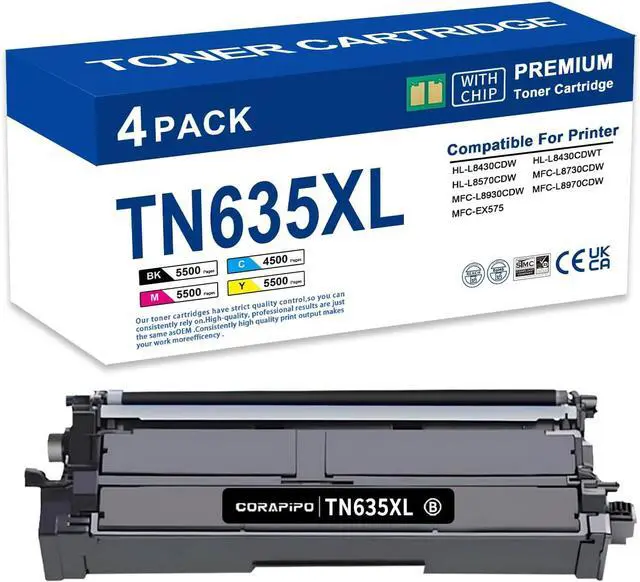 Main image of TN635XL TN635 TN-635 High Yield Black Toner Cartridge Compatible Replacement for Brother TN635 TN635XL TN 635XL Toner Cartridges Wrok for HL-L8430CDW HL-L8570CDW MFC-L8930CDW MFC-L8730CDW Printer Ink