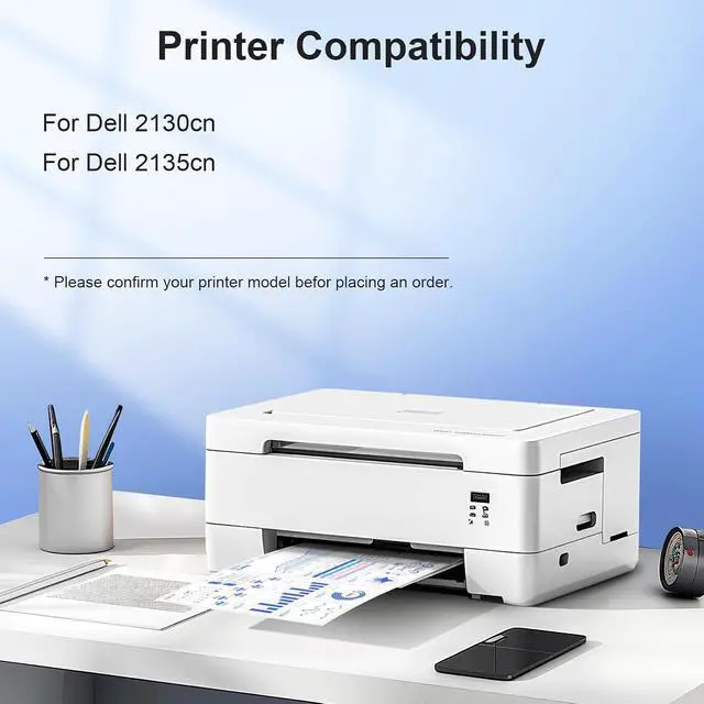 Alt view image 2 of 7 - Compatible Toner Cartridge Replacement for Dell 2130cn 2135cn