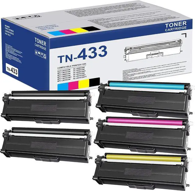 Main image of TN-433 TN433 Toner Cartridges Replacement for Brother 433 TN433 Toner