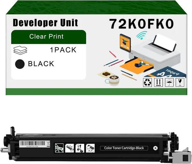 Main image of Compatible for Lexmark 72K0FK0 Developer Unit CX825de CX825dte CX825dtfe CX860de CX860dte Printers, High Yield 200000 Pages Bright Clear Colors (1 Pack Black)