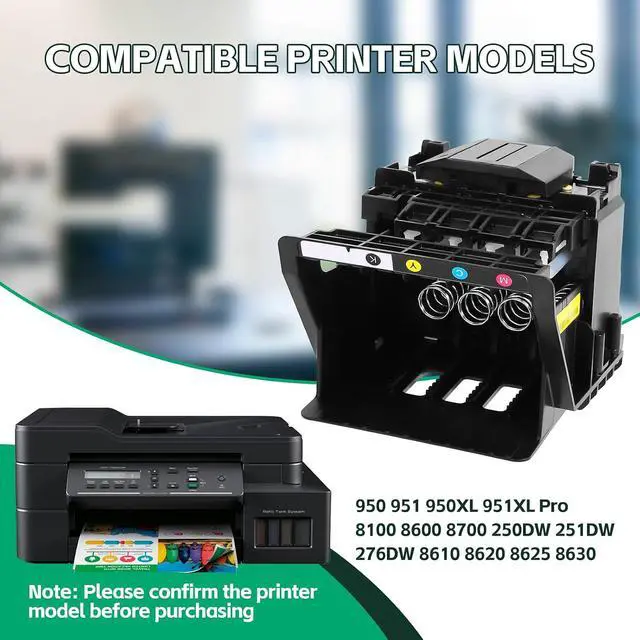Alt view image 3 of 6 - GCCSJ Officejet Pro 8610 Printhead, 950 951 Printer Head Replacement