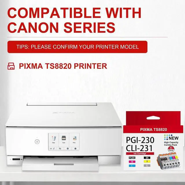 Alt view image 2 of 7 - PGI-230 CLI-231 Ink Cartridge Replacement for Canon 230 231 Ink