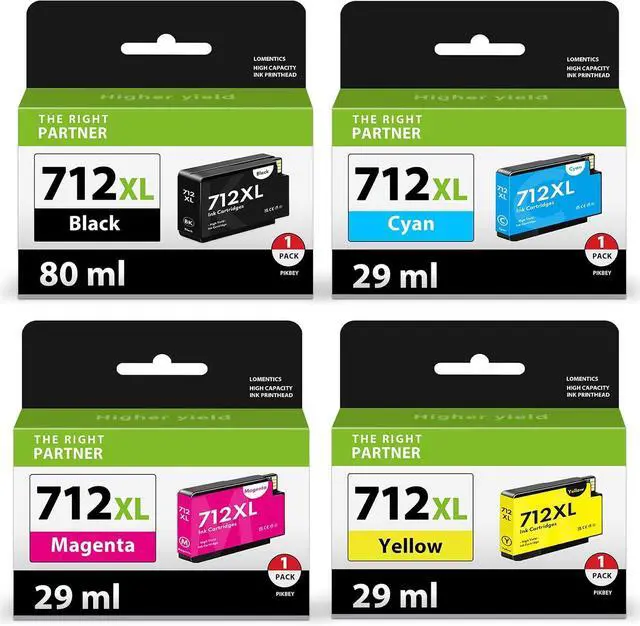 Main image of 712XL Ink Cartridges Compatible Replacement for HP 712XL 712 Ink
