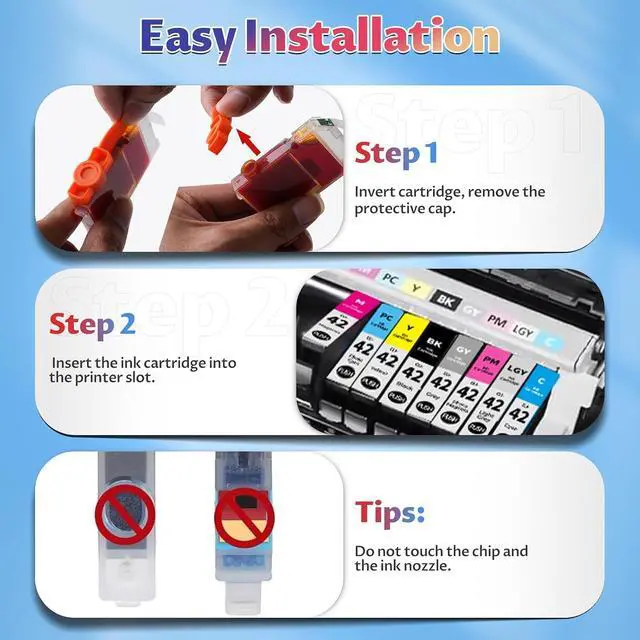 Alt view image 4 of 7 - CLI-42 Ink Cartridges Pro-100 Pro-100S Ink Compatible for Canon CLI42 Ink