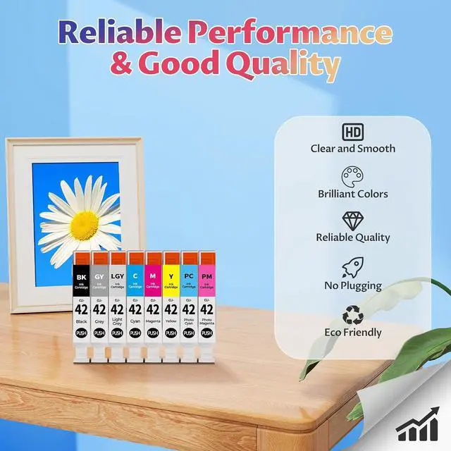 Alt view image 5 of 7 - CLI-42 Ink Cartridges Pro-100 Pro-100S Ink Compatible for Canon CLI42 Ink