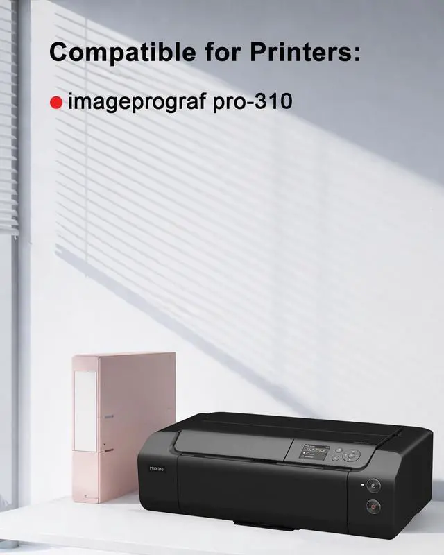 Alt view image 2 of 7 - PFI-5100 Ink Cartridges 10 Packs Replacement for Canon PFI-5100 Ink Cartridgework for ImagePROGRAF PRO-310 Printers(MBK, PBK, C, M, Y, R, GY, PC, PM, CO)