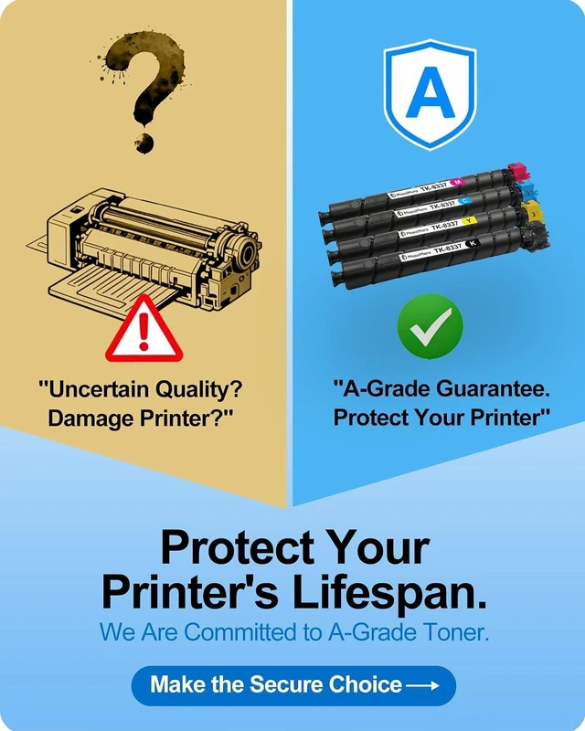 Alt view image 2 of 7 - MasaiMara TK-8337 TK8337 TK-8337K TK-833C TK-8337Y TK-8337M Compatible Toner Cartridges for Kyocera TASKalfa 3252ci 3253ci Copystar CS3252ci, CS3253ci Printer (Black Cyan Magenta Yellow, 4-Pack)