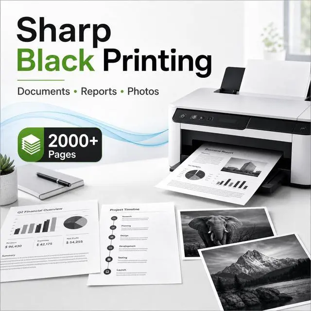 Alt view image 4 of 7 - 902XL Black Ink Cartridge 2 Pack Replacement for HP 902XL 902 Ink Cartridges for HP Printers, Compatible with OfficeJet Pro 6978 6968 6970 6975 6960, OfficeJet 6958 6950 6954 6951