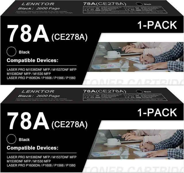 Main image of 78A Black Toner Cartridge High Yield (CE278A, 2-Pack)