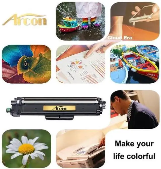 Alt view image 5 of 5 - Toner Compatible TN229XL TN229 Toner Cartridges 5 Pack Replacement for Brotder MFC-L3720CDW MFC-L3780CDW HL-L3280CDW HL-L3220CDW HL-L3300CDW Printer, BK/BK/C/M/Y