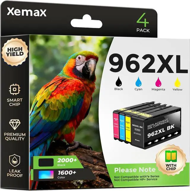 Main image of 962XL Ink Cartridges Compatible with 9010e 9015e 9018e 9025e for HP 962XL 962 Ink Work for OfficeJet Pro 9010 9012 9015 9018 9020 9022 9025 9010e 9015e 9018e 9025e Printer High Page 4 Pack(6800 Pages)