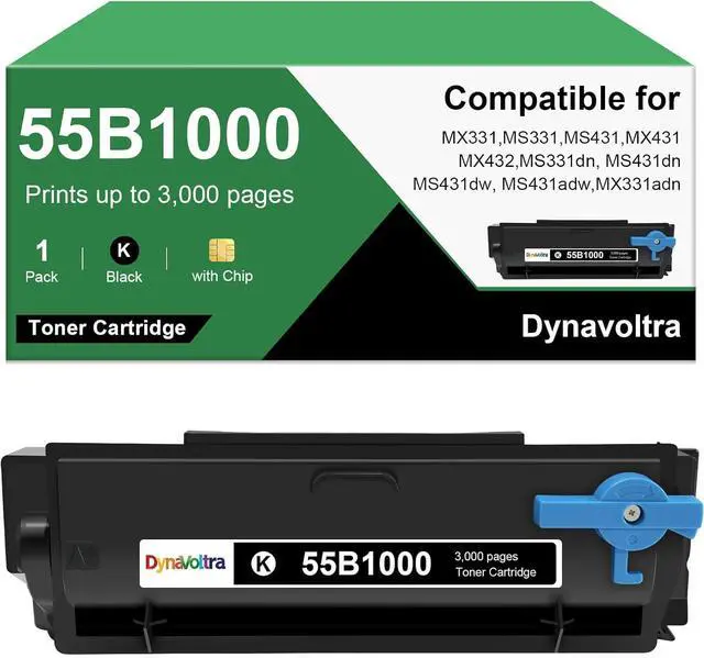Main image of 55B1000 Black Toner Cartridge(3,000 Pages)55B1H00 MS331 Toner With Chip