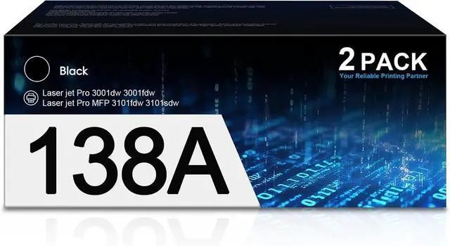 Main image of 138A Black Toner Cartridges Replacement for HP MFP 3101fdw