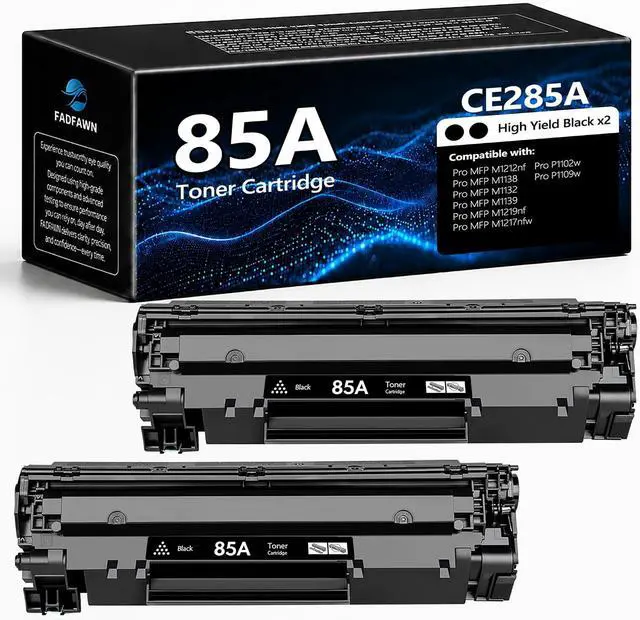 Main image of 85A Toner Cartridges 2 Pack Black Replacement for HP 85A CE285A for Laser Jet Pro P1102w P1102 P1109W Pro MFP M1212nf M1138 M1132 M1139 M1219nf M1217nfw Printer