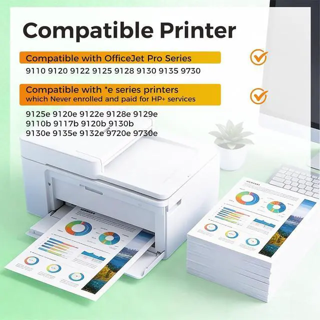 Alt view image 2 of 7 - 936 936XL Ink Cartridges Combo Pack Replacement for HP 936e 936 XL Ink Cartridges for HP printers OfficeJet Pro 9125e 9120e 9135e 9730e 9130e 9122e 9110b 9130b (Black Cyan Magenta Yellow) for HP936