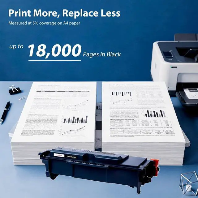 Alt view image 3 of 7 - Compatible TN920UXXL Black Toner Cartridge Replacement for Brother TN-920UXXL High Yield (18,000 Pages) Works with HL-L5210DN, L5210DW, L5215DW, DCP-L5510DN, MFC-L5710DN, L5710DW with Chip