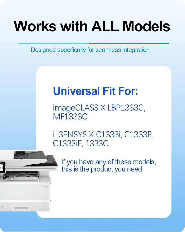 Alt view image 4 of 7 - MasaiMara T12 T12L Extra High Capacity Compatible Toner Cartridges for Canon imageCLASS X LBP1333C MF1333C, i-SENSYS X C1333i C1333P C1333iF 1333C Printers (Black, Cyan, Magenta, Yellow, 4-Pack)