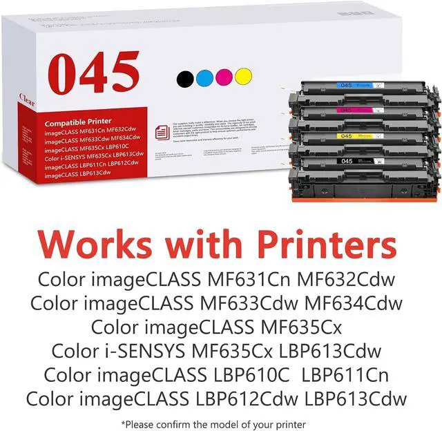 Alt view image 2 of 7 - 045 045H Toner Cartridge Set High-Yield 4-Pack, Black Cyan Magenta Yellow