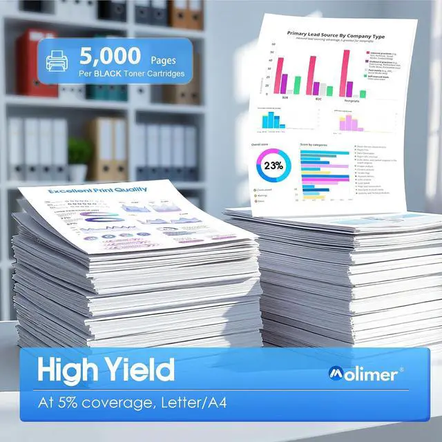 Alt view image 3 of 7 - TN-433BK TN433BK High Yield Toner Cartridge Replacement for Brother TN-433 TN433 Black Toner for MFC-L8900Cdw HL-L8360Cdw HL-L8260Cdw HL-L8360Cdwt Printer, TN433 2PK
