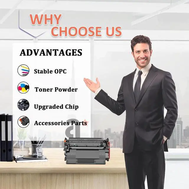 Alt view image 4 of 7 - W9017MC Toner Cartridge with Chip Replacement Cartridge for HP Laserjet Managed E50045 E50045dw MFP E52545 E52545dn E52545c Printers, 1 Black(23,000 Pages)