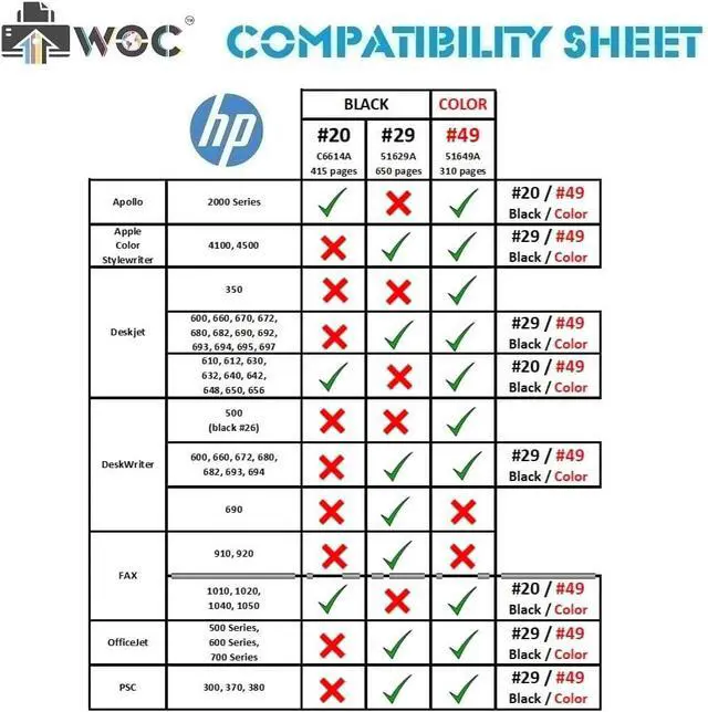 Alt view image 4 of 4 - WOC Remanufactured Ink Cartridge Replacement for HP