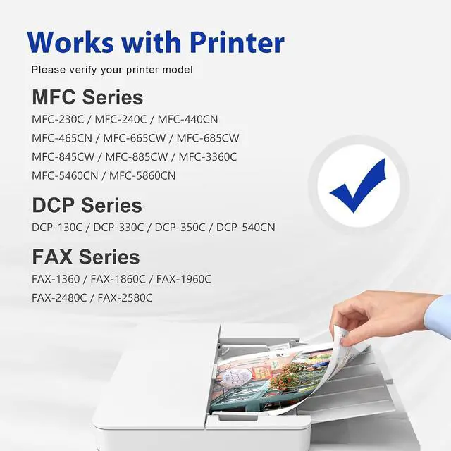 Alt view image 2 of 7 - LC51 Ink Cartridges Compatible for Brother MFC-240C MFC-440CN