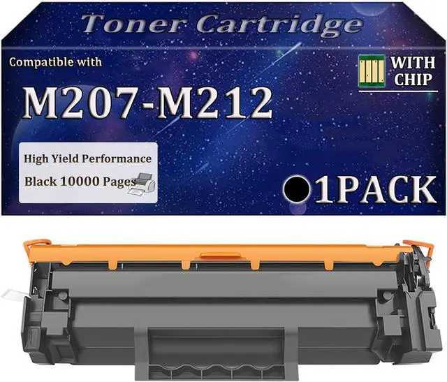 Main image of M207-M212 Toner Cartridge (with Chip) High Yield Black Replacement for HP LaserJet M207-M212 Printer Black 10000Pages