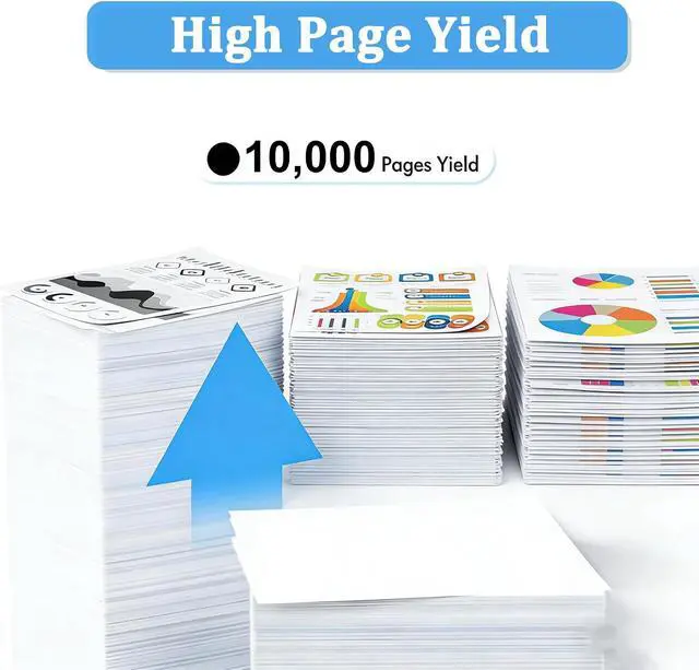 Alt view image 3 of 7 - M207-M212 Toner Cartridge (with Chip) High Yield Black Replacement for HP LaserJet M207-M212 Printer Black 10000Pages