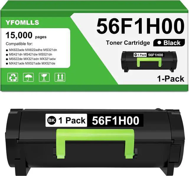 Main image of 56F1H00 Toner Cartridge Compatible for Lexmark 56F1U00 56f1U0E 56F1H00 56F1000 Toner for MS421 MS521 MS621 MS622 MS321 MX321 MX421 MX521 MX522 MX622 Laser Printers(1 Pack,15,000 Pages)