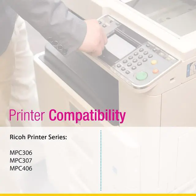 Alt view image 5 of 6 - CS Replacement Compatible with Ricoh C306 MPC307 Toner Cartridge 842091