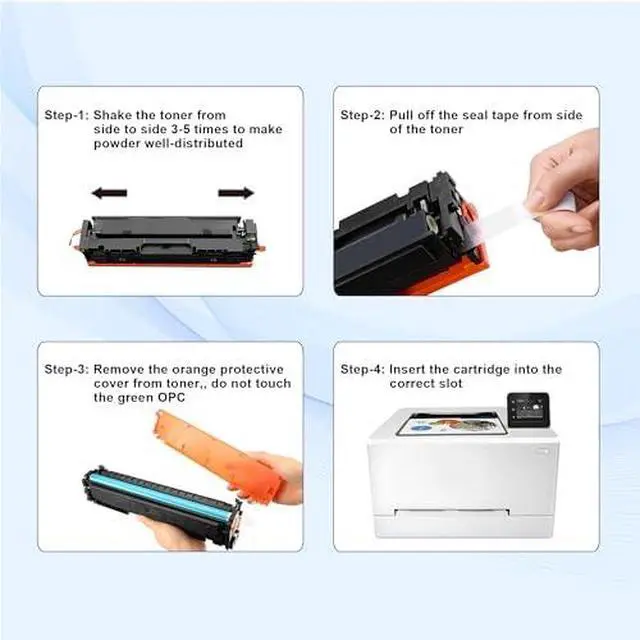 Alt view image 5 of 7 - 201A 201X Toner Cartridges Works with HP Color LaserJet Pro MFP M277dw M252dw M277n M277c6 M252n M277 Printer (3-Black,1-Cyan,1-Magenta,1-Yellow)