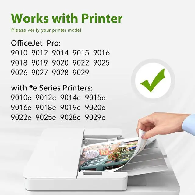 Alt view image 2 of 7 - 962XL Black Ink Cartridge for OfficeJet Pro 9010 9015 9015e 9025e