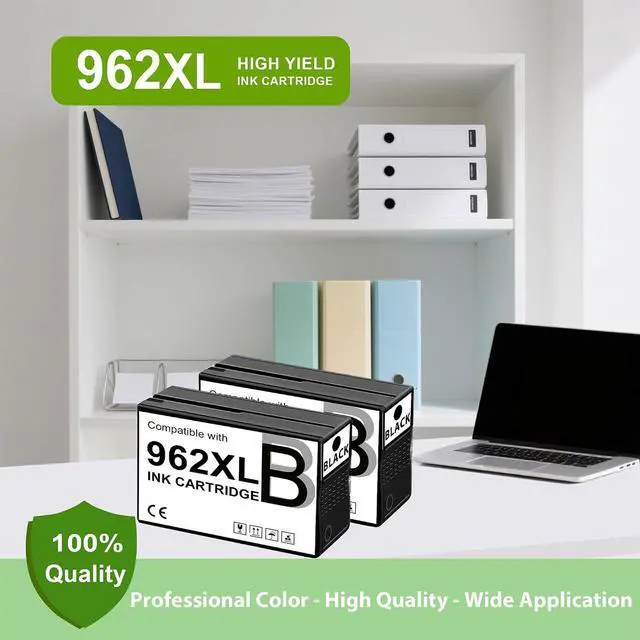 Alt view image 4 of 7 - 962XL Black Ink Cartridge for OfficeJet Pro 9010 9015 9015e 9025e