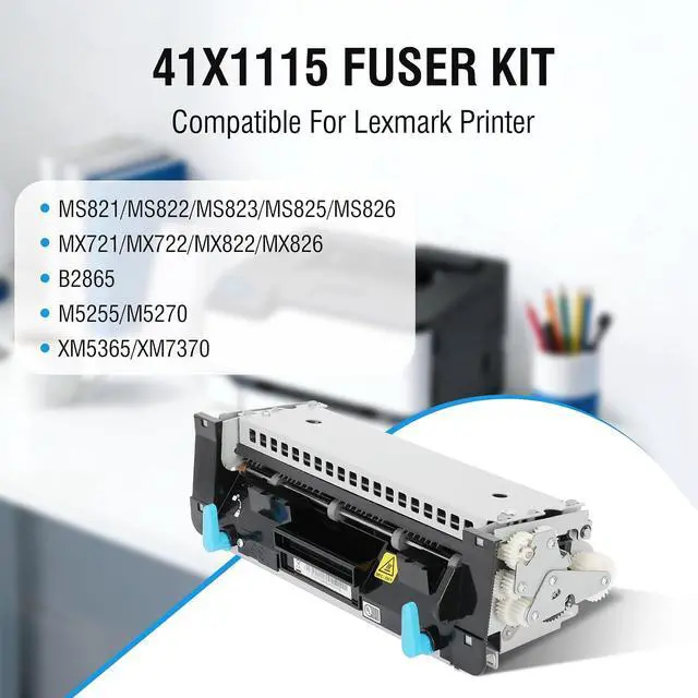 Alt view image 2 of 7 - 41x1115 Fuser Kit Compatible with lex-Mark MS821/ MS821N/ MS822/ MS823/ MX722 Fuser Maintenance Kit,110V Fuser Kit Replacement for MS825 MS826/ MX721/ MX822/ MX826, Replaceable Printer Parts