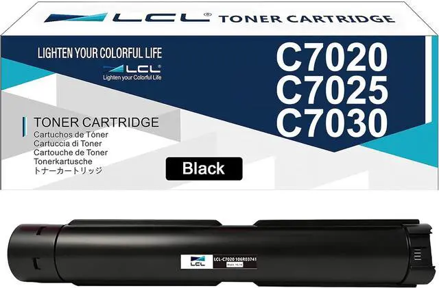 Main image of LCL C7020 C7025 C7030 Black Toner Cartridge for Xerox 106R03741 Toner