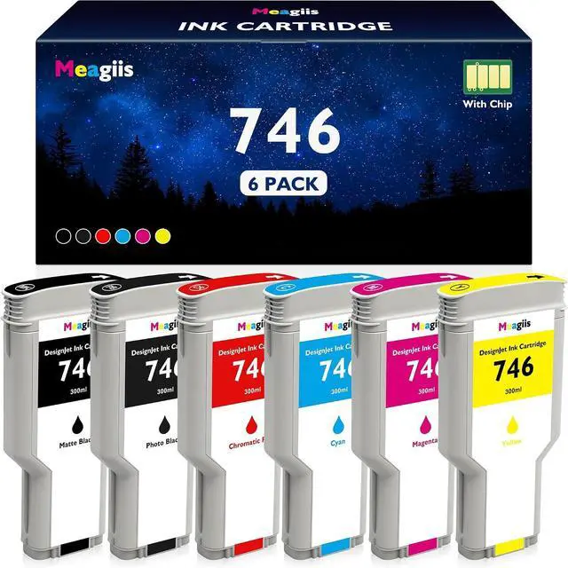 Main image of 746 Ink Cartridges 300ML with Chip High Capacity Replacement for HP