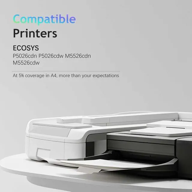 Alt view image 2 of 3 - TK-5242 TK-5242K Toner Cartridge Compatible for Kyocera TK-5242K TK-5242 1T02R70US0 for ECOSYS P5026cdn P5026cdw M5526cdn M5526cdw Printers.(Black,2-Pack)
