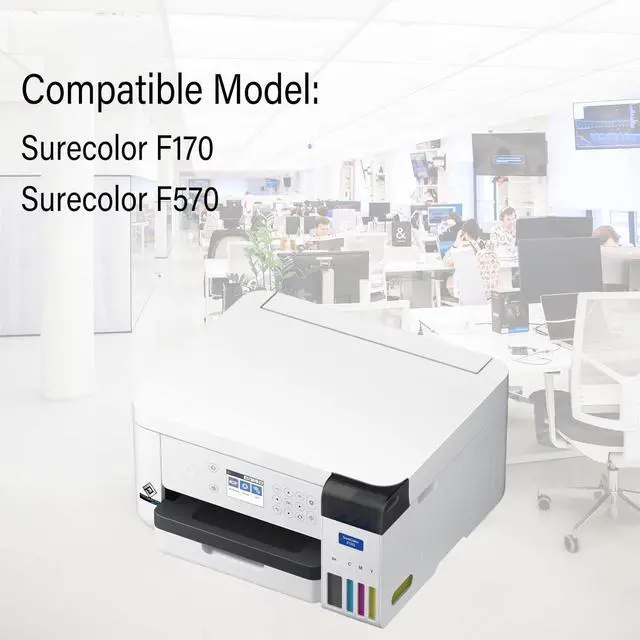 Alt view image 2 of 4 - T49M Sublimation Ink Compatible for Surecolor F170 F570 Sublimation Printer 4 Pack T49M1 T49M2 T49M3 T49M4
