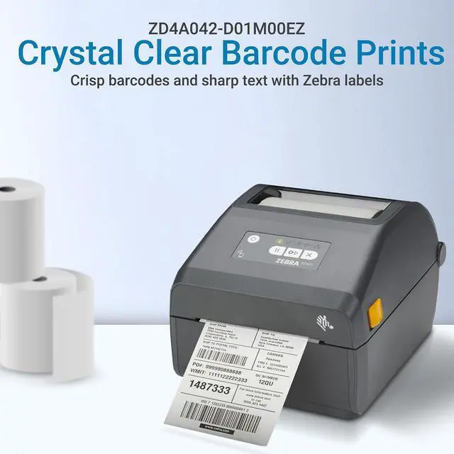 Alt view image 6 of 7 - ZD421 Direct Thermal Label Printer, 6ips Fast Printing, USB, 203 dpi, 4x6 Shipping Label Maker for Small Business, Retail, Warehouse, Barcode, Replaces GK420d, USB, 203 dpi, ZD4A042-D01M00EZ