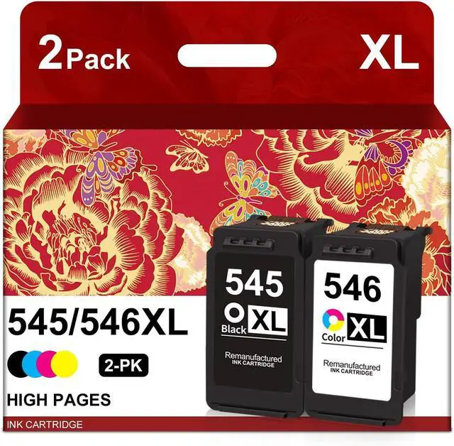 Main image of PG-545XL/CL-546XL Ink Cartridge Replacement for Canon 545 546 Combo Pack for Pixma MX495 MG2950 MG2450 MG2550 MG2500 MG3050 MG3051 Printer (1 Black, 1 Color)