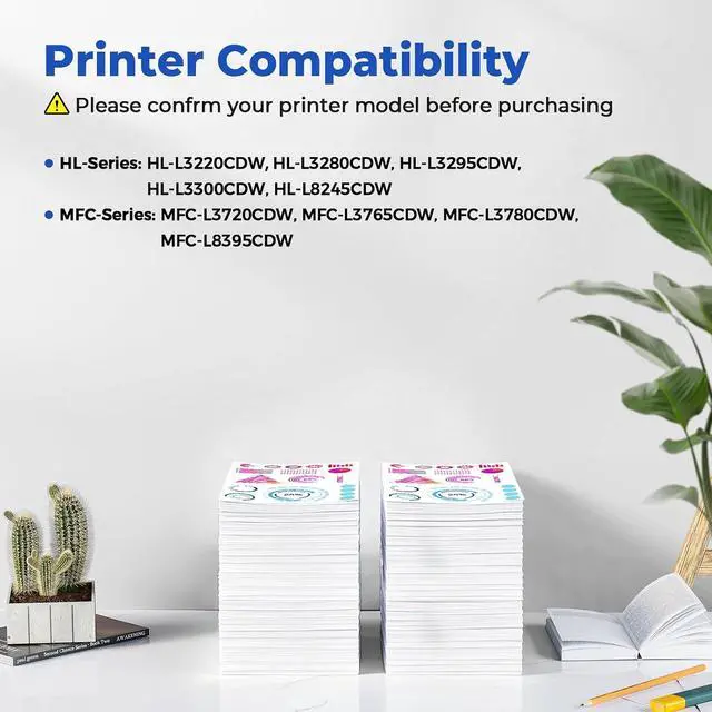 Alt view image 3 of 7 - TN229XL High Yield Toner Cartridges for MFC-L3780CDW MFC-L3720CDW(4 Pack)