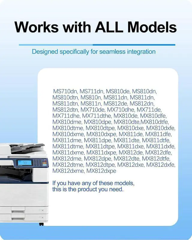 Alt view image 4 of 7 - MasaiMara 52D1H00 521H High Yield Toner Replacement for Lexmark MS710 MS711 MS810 MX710 MX711 MX810 MX811 MX812 MS810n MS810dn MS811 MS811dn MS812 MS710dn MS710n MS711dn MS810de MS810dtn Printer