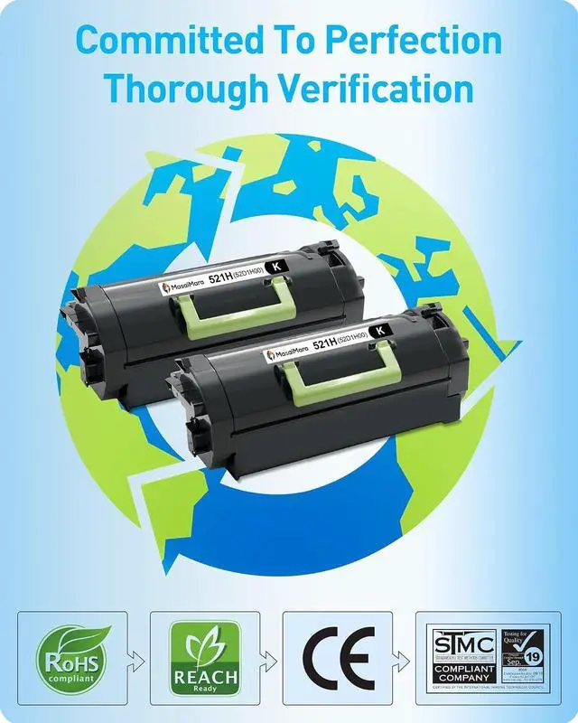 Alt view image 7 of 7 - MasaiMara 52D1H00 521H High Yield Toner Replacement for Lexmark MS710 MS711 MS810 MX710 MX711 MX810 MX811 MX812 MS810n MS810dn MS811 MS811dn MS812 MS710dn MS710n MS711dn MS810de MS810dtn Printer
