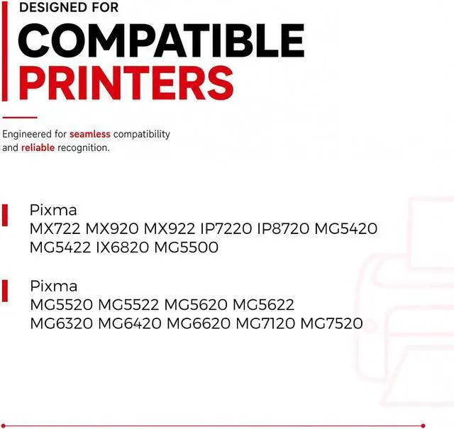 Alt view image 2 of 7 - PGI-250XL CLI-251XL 5-Pack Ink Cartridges Replacement for 250 251 XL