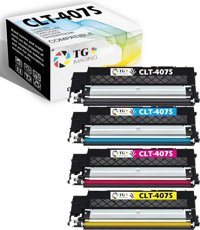 Main image of CLT-407S Compatible Toner Cartridge for Samsung CLP-325 CLX-3185 4-Pack