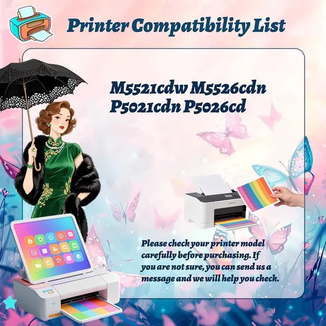 Alt view image 2 of 7 - Compatible for Kyocera DV5230 Developer Units Work for Kyocera M5521cdw M5526cdn P5021cdn P5026cd Printers, with Chip, High Yield 100000 Pages, High-Definition Printing (4-Pack BK/C/M/Y)